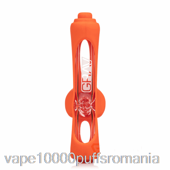 Vape Romania Grav Mini Rulou Cu Aburi Cu Piele De Silicon Portocaliu Stacojiu